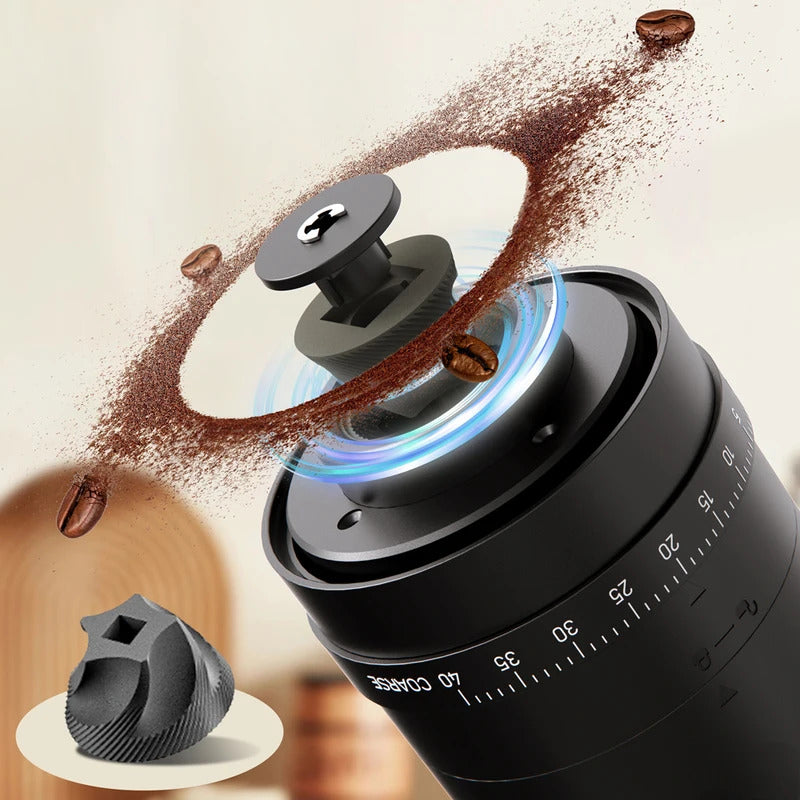 Portable 1800mAh Electric Coffee Bean Grinder 40 Gears External Adjustable Home Rechargeable Grinders Household Coffee Machine