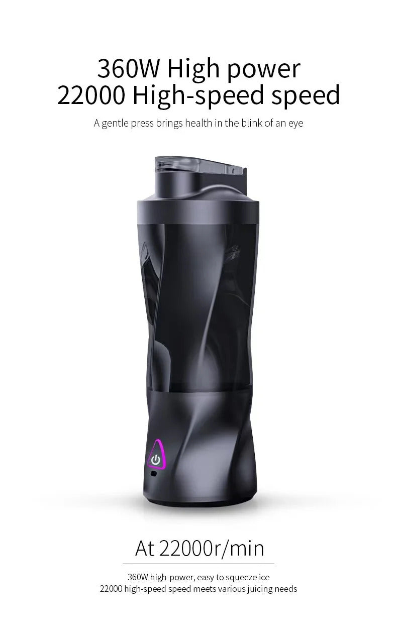 2025 new portable electric wireless juicer USB charging 700ml large-capacity large household juicer Fruit sctional 700ML Blender