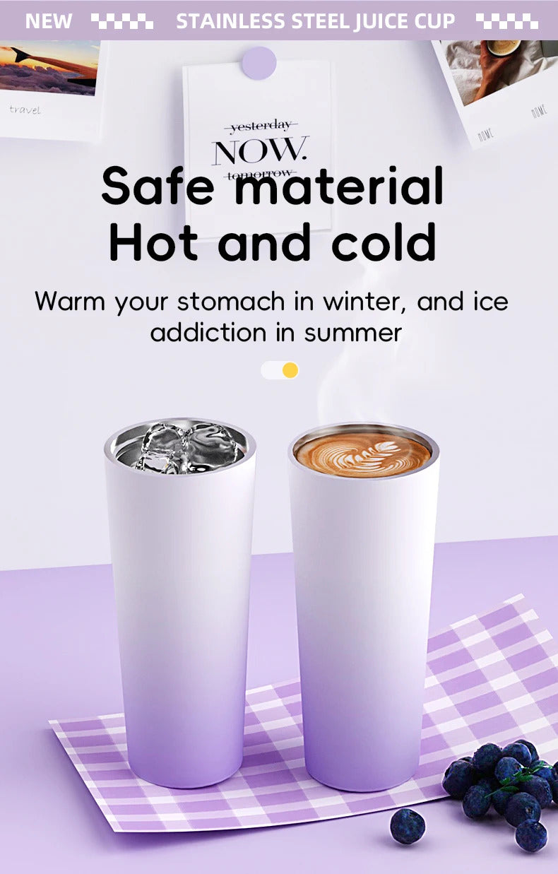 Travel Cover Small Portable Blender for Milkshakes and Smoothies, Personal Juicer, Electric Protein Shaker Cup with Insulati