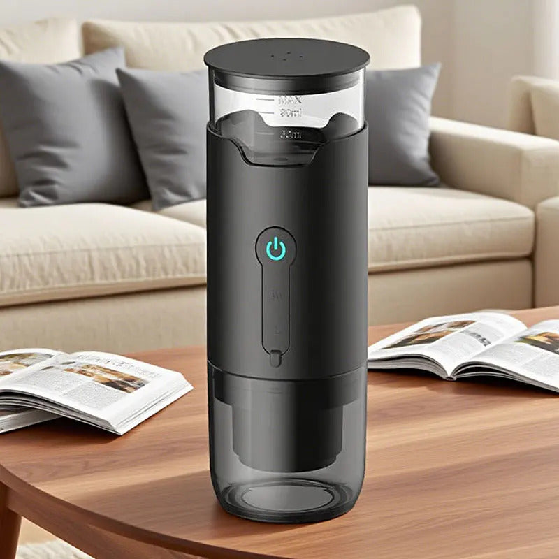 Portable Coffee Maker Suitable for Ground Coffee and Coffee Capsules Rechargeable Handheld for Travel