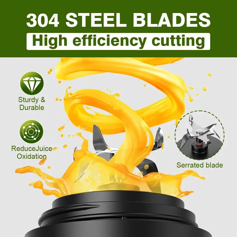 Foombthe Portable Blender Electric Juicer 500ML Fruit Mixers USB Rechargeable Smoothie Mini Blender Multifunction Juice Maker