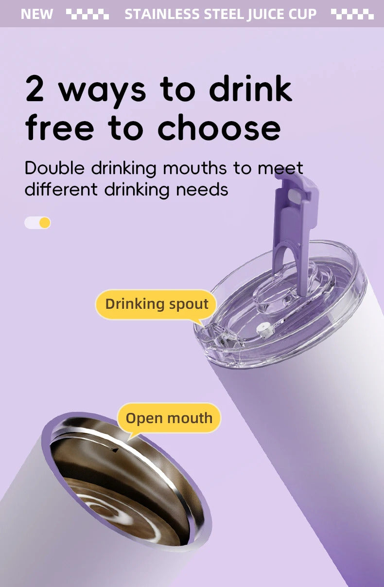 Travel Cover Small Portable Blender for Milkshakes and Smoothies, Personal Juicer, Electric Protein Shaker Cup with Insulati