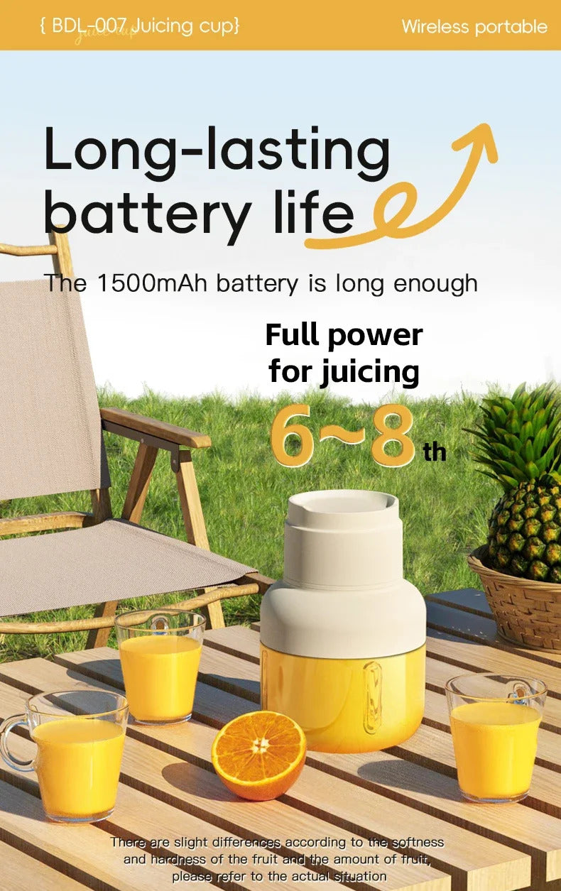 1pc  Durable ABS material, easy-to-use children juicer, suitable for making fresh juice at home.