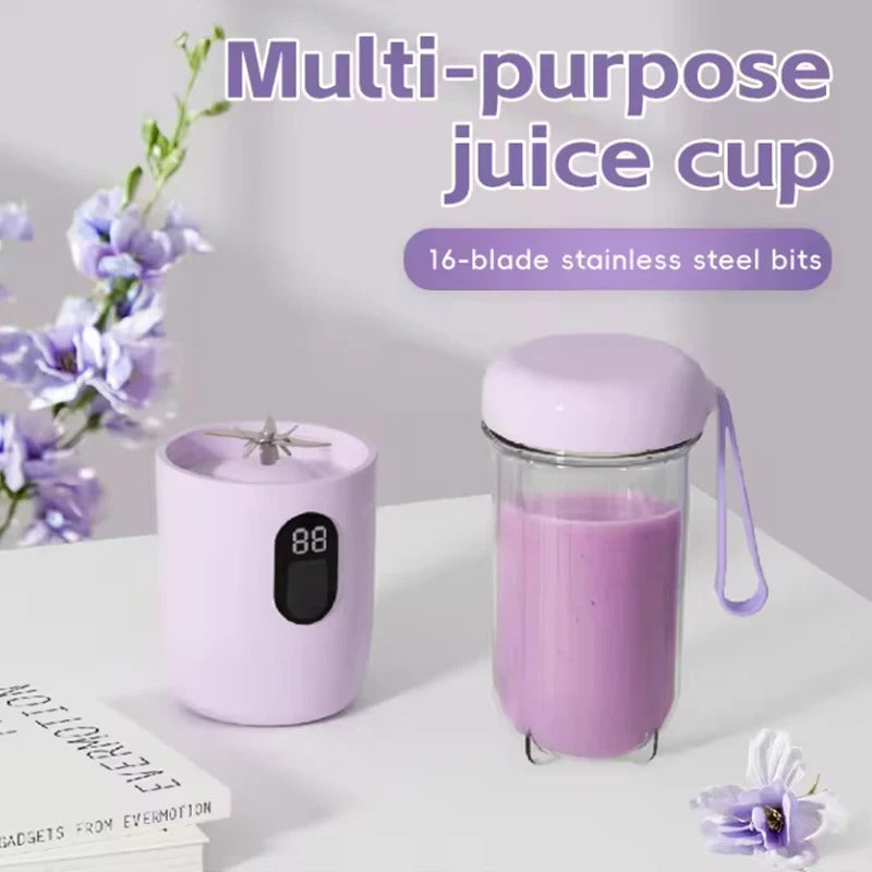 USB Rechargeable Portable Blender Cordless Mini Juicer Mixer for Smoothies Protein Shakes Travel Sports Bottle Juicer Cup