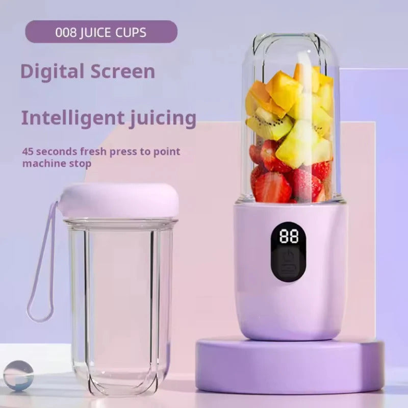 USB Rechargeable Portable Blender Cordless Mini Juicer Mixer for Smoothies Protein Shakes Travel Sports Bottle Juicer Cup