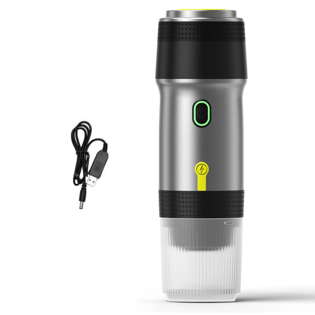 Portable Coffee Machine for Car Home Travel 3 in 1 Cordless Electric Coffee Maker Work With Capsule and Ground Coffee Mini Cold
