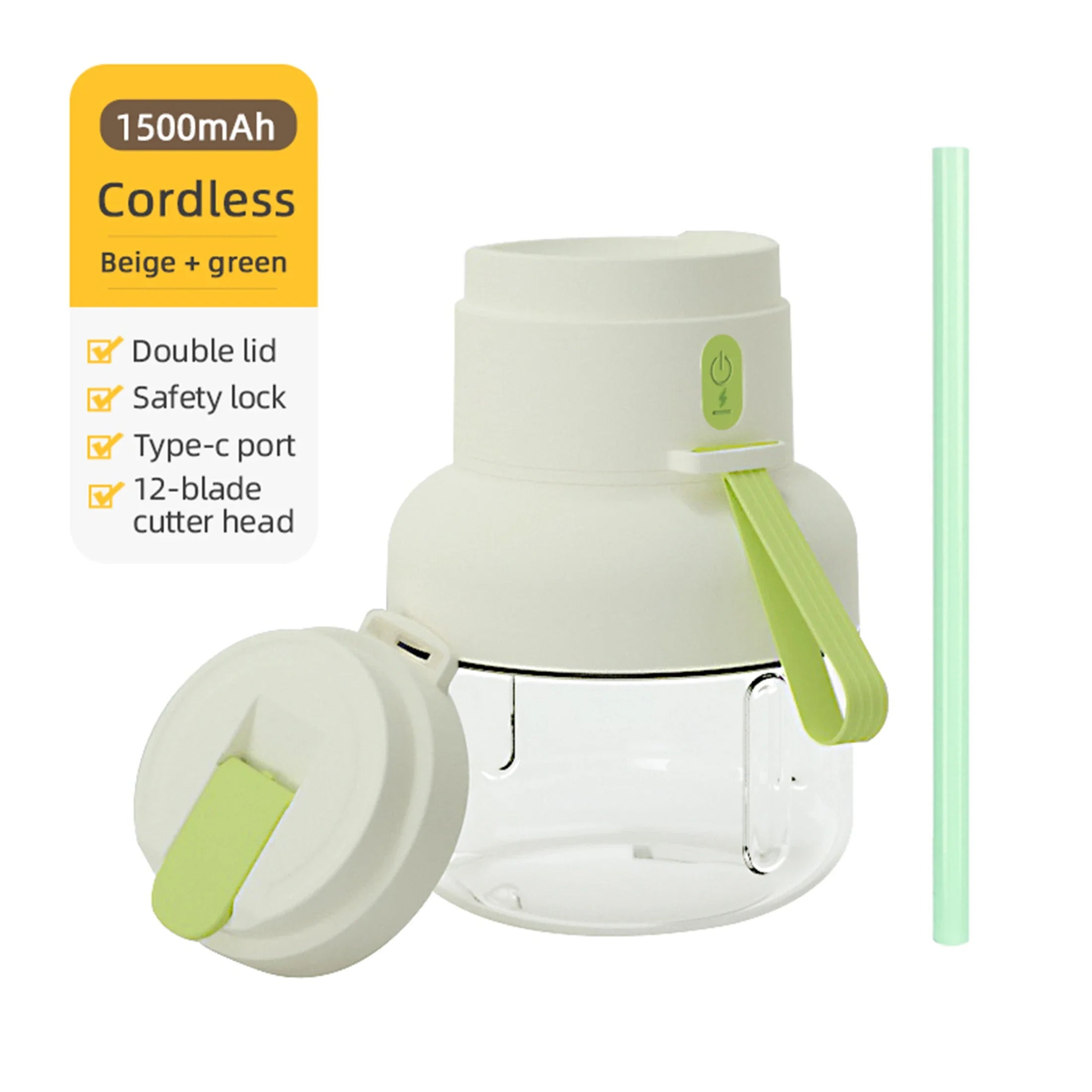 1pc  Durable ABS material, easy-to-use children juicer, suitable for making fresh juice at home.