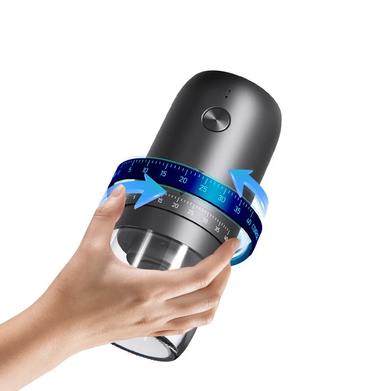 Portable 1800mAh Electric Coffee Bean Grinder 40 Gears External Adjustable Home Rechargeable Grinders Household Coffee Machine