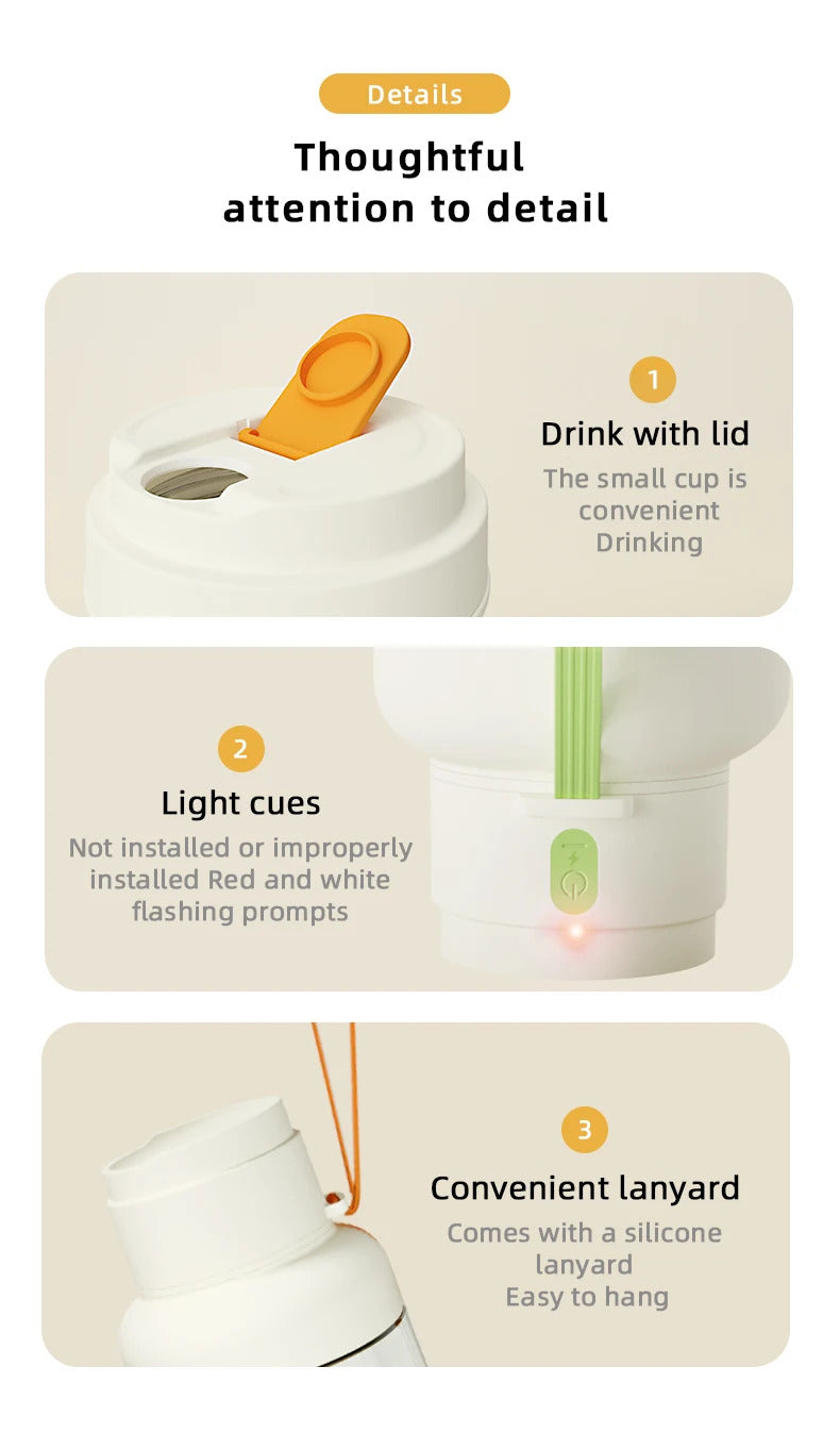 1pc  Durable ABS material, easy-to-use children juicer, suitable for making fresh juice at home.