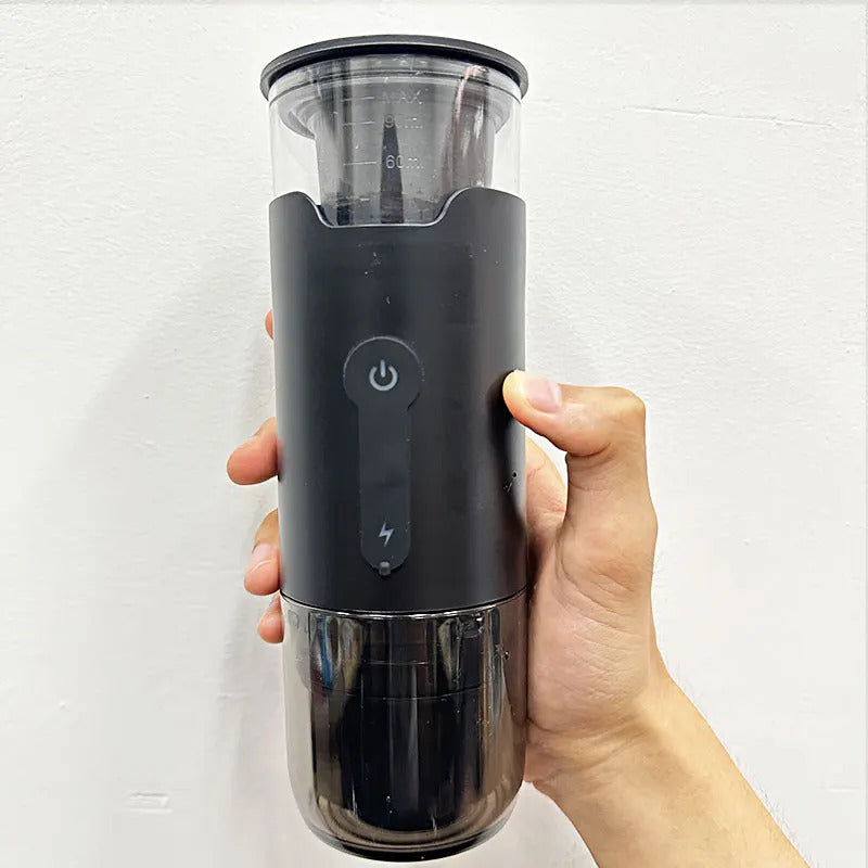 Portable Coffee Maker Suitable for Ground Coffee and Coffee Capsules Rechargeable Handheld for Travel