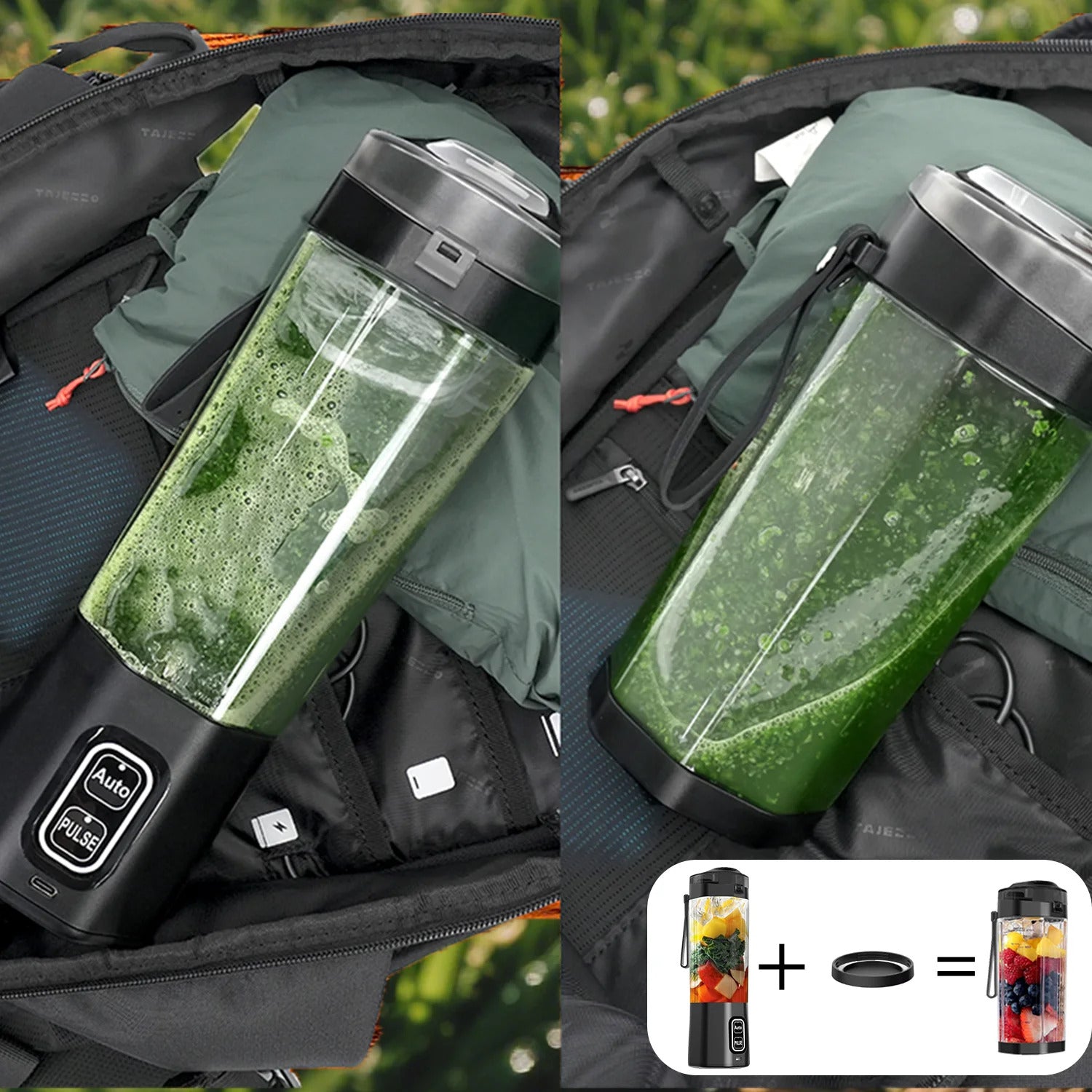 Portable Electric Juice Maker Blender 700ML USB Rechargeable Fruit Mixer 6 Blades Juicer for Shakes Smoothies Fresh Juicing Cup